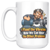 I Fixed the Vibration. Now We Can Hear the Other Problems. 15oz mug - left handle The same design on the other side of the white 15oz mug