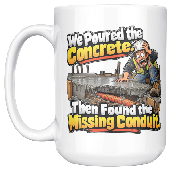 The same design on the other side of the white 15oz mug
