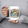 Catch and Release My Responsibilities 15oz mug - held at chest Catch and Release My Responsibilities funny 15oz white mug, held at chest