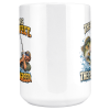 The Cast Was Perfect. The Fish Disagreed. funny 15oz white mug, centre design view
