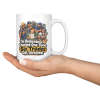 The Homeowner Changed One Thing. Six Trades Got Involved. 15oz mug - serving The Homeowner Changed One Thing. Six Trades Got Involved. funny 15oz white coffee mug, held out in one hand