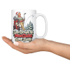 Santa Brought Me New Clubs. Same Swing. funny 15oz white mug, served on a tray