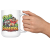 Par Is a Suggestion funny 15oz white mug, held up in a cheers