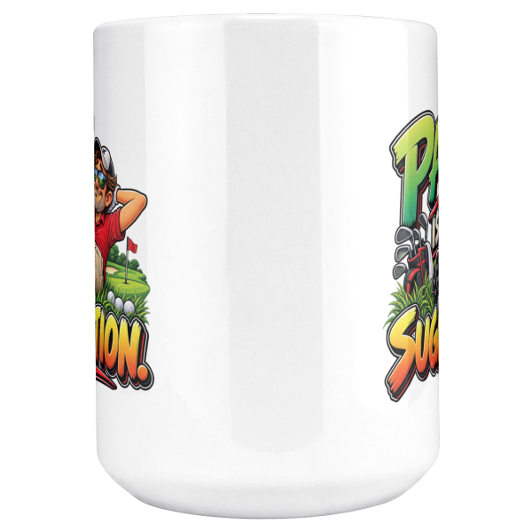 Par Is a Suggestion funny 15oz white mug, centre design view