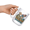 Trail Said Moderate. My Knees Want To Speak To The Manager. funny 15oz white coffee mug, raised at an angle