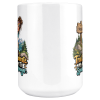 Trail Said Moderate. My Knees Want To Speak To The Manager. funny 15oz white coffee mug, close-up of the design
