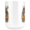 Deer Season Is My Personality Now funny 15oz white mug, centre design view