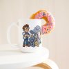 15 oz white ceramic engineer mug printed with "Tested It Twice. Reality Had Notes.", with a donut