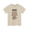 Sand hand-drawn T-shirt with the welder dictionary joke: Hard to shop for. Already built it.