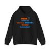 For any welder: hard to shop for. Already built it. Flat graphic hoodie Black flat vector hoodie with the welder dictionary joke: Hard to shop for. Already built it.