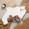 i-removed-one-permission-suddenly-everyone-knew-my-extension-4 White crewneck sweatshirt printed with "I Removed One Permission. Suddenly Everyone Knew My Extension.", styled flat lay