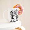 I COACH KIDS FOR FREE. PARENTS COST EXTRA. 15oz coach mug, with a donut 15 oz white ceramic youth coach mug printed with "I COACH KIDS FOR FREE. PARENTS COST EXTRA.", with a donut