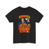 Is Thanksgiving just discovery with gravy? Ask a lawyer. Retro comic tee Black vintage poster T-shirt with the lawyer joke: Thanksgiving is just discovery with gravy.