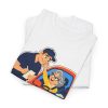 police-officer-t-shirt-every-day-someone-says-i-was-only-goi-3 White T-shirt printed with "Every Day Someone Says ‘I Was Only Going Five Over.’ Usually It’s My Mom.", folded view