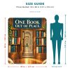 Secret Library sherpa blanket size guide: 50 x 60 inches, shown to scale next to a 5 ft 4 in adult