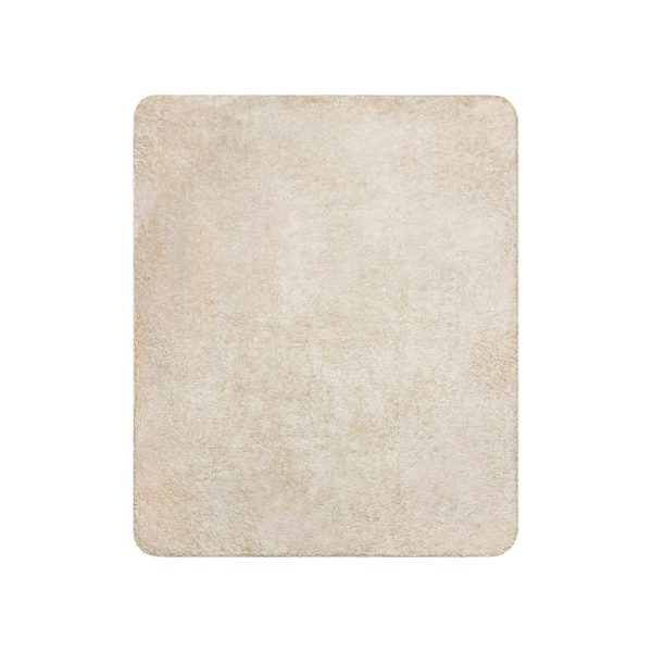 Cream sherpa fleece reverse of Secret Library book lover blanket, back view