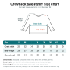 Crewneck sweatshirt size chart Crewneck sweatshirt size chart